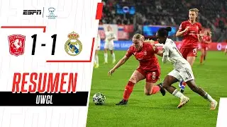 EL REAL DE LINDA CAICEDO RESCATÓ UN EMPATE EN LA ÚLTIMA | Twente 1-1 Real Madrid | RESUMEN