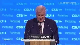 CSU-Parteitag: Eröffnung und Rede von Horst Seehofer am 19.01.19