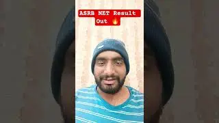 ASRB NET Result Out 🔥#asrb #asrbexam #asrbnet