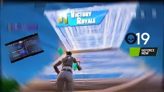 19 kill solo win (Fortnite mobile with controller🎮 + THE BEST GeForce Now settings/ iPad Pro 2021)