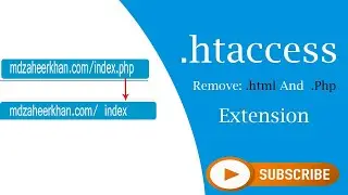 How to remove  php,  html extensions with  htaccess file