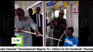 Lagos State Governor Babajide Sanwo-Olu Performs Surprise Inspection Of Train Station