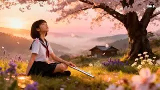 Whispers of the Sunset 🌸 Beautiful Instrumental Music 🎵 HiBi.01