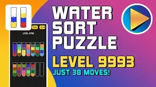 Water Sort Puzzle Level 9993 Walkthrough [38 Moves!]