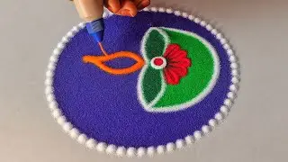 Diya Rangoli Designs for Dhanteras / Diwali 🪔| Lakshmi Pujan Rangoli Designs