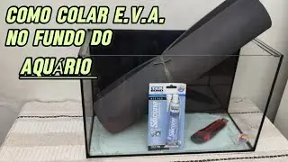Como colar E.V.A. no fundo do Aquário 