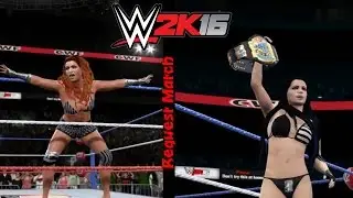 Request Match: Becky Lynch vs. Paige | WWE 2K16 Match | WWE2K16 Match