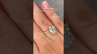Oval Hidden Halo Engagement Ring - By Mouza: Hatton Garden Jewellers