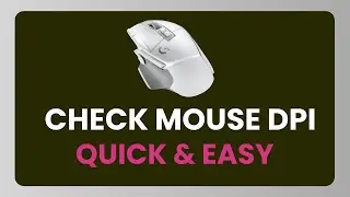 How To Check Mouse DPI  - Any Device !