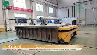 35 Tons Hydraulic Lifting Remote Control Battery Rail Transfer Cart#customized #manufacturing #tech