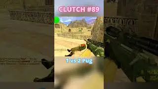 AnotheR 1v2 Clutch in Dust2 in Counter Strike 1.6 #clutch #shorts