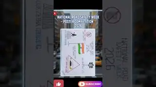 Drawing in National Road Safety Week-2026 #shorts #viralvideo #safety #civilengineering #drawing