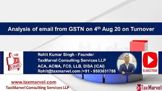 Email from GSTN - Analysis of the Email