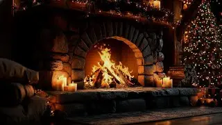 🔥 Crackling Fireplace 4K 🎄 Holiday Yule Log Christmas Ambience ⏐ No Ads