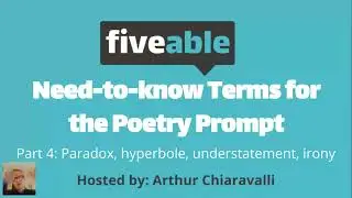 AP Literature - Poetry Terms: Paradox, Irony & One Art