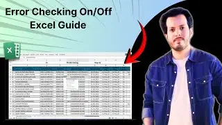 Как включить или отключить проверку ошибок в Excel | Пошаговое руководство