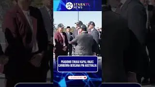 Prabowo Tinjau Kapal HMAS Canberra Bersama PM Australia