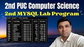 SQL Program to Generate Electricity Bill for 10 Consumers | Class 12 SQL Electricity Bill