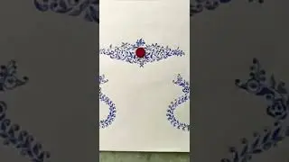 #bengali Bridal kalka Design in pen 🖊