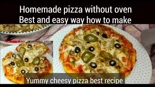 How to make best pizza at home | make pizza dough | without oven tray | best and easy recipe| #viral