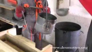 Fundición de metal para tubos de órgano