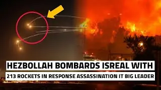 Hezbollah bombards Israel with 213 Rockets in response to the assassination of one of its leaders