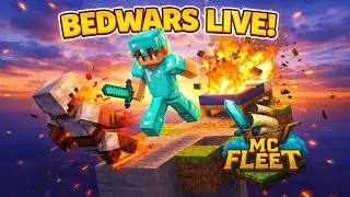 🛑 Learning BedWars in Minecraft | MC Fleet Server | Playing with Viewers 🔥 #minecraft #mcfleet