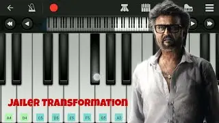 Jailer Transformation BGM | Easy Piano Tutorial | Anirudh | Rajinikanth