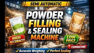 Semi Automatic Powder Filling & Sealing Machine | Accurate Weighing & Perfect Sealing Technology