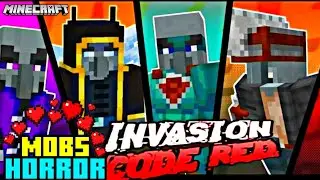 Minecraft invasion code red horror mod in Minecraft gameplay in Android