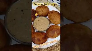 Tasty Ripe Banana snacks Recipe/Over ripe Banana Puri#bananarecipe #shortsfeed #shorts