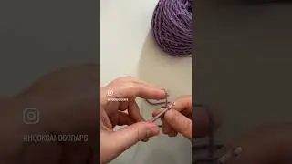 Left handed crochet magic circle ring tutorial