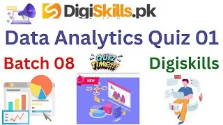 Data analytics & business intelligence quiz 1 batch 8|digiskills|data analytics quiz 1|#quiz01|Data