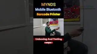 MYNDS bluetooth dt  barcode printer unboxing and testing|made in india label printers| blue tooth