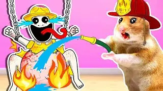 Police Hamster Recues Zookeeper Preagnant Escape Maze fire Poppy Playtime 3 by Sun Hamster