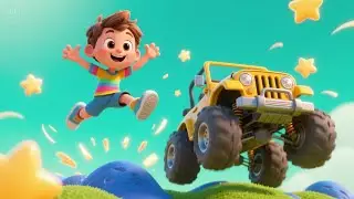 Zooming Down the Street in My Jeep | Exciting Jeep Ride Song for Kids | Fun Vehicle Adventure Rhyme