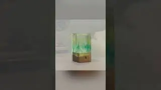 Resin Cube Table Decor - Aurora
