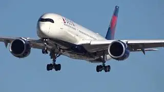 Delta Airbus A350-941 (N511DN) arriving at Las Vegas!