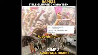 Rapo22 title glimpse update #memes #rapo22 #rampothineni #bhagyashriborse #mythrimoviemakers