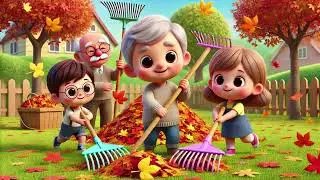 🍂🧹 Rake Rake the Leaves with Grandpa &ndash; A Fall Fun Song! 🎵👴|Nursery Rhymes & Kids Songs