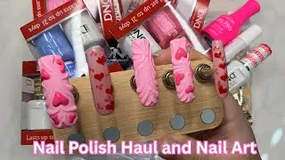 🎀 valentines pink bubble heart  nails 🎀