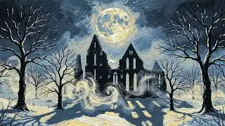 Friedrich's Moonlit Abbey | Gothic Art & Dark Classical Music for Meditation