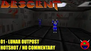 Descent (D1X Rebirth) - 01 Lunar Outpost - No Commentary All Secrets