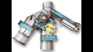 Used Stainless Steel Dry Bulk Reject Diverter Valve | JM Industrial
