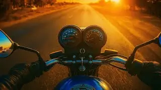 🏍️ Silent Motorcycle POV &ndash; Drifting from Asphalt to Dust in Iran