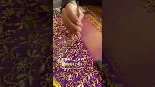 Latest aari work blouse design | simple aari work design | bridal aari work | full sleeve aari#fpy