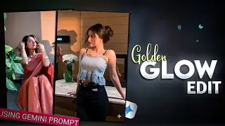 New Instagram Trending Golden Glow Edit || Glow Edit Prompt In Gemini Pro