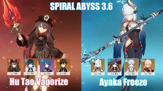 C0 Hu Tao Double Hydro & C0 Ayaka Shenhe Freeze | Spiral Abyss 3.6 | Genshin Impact