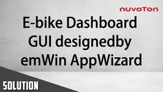 E-bike Dashboard GUI designed by emWin AppWizard