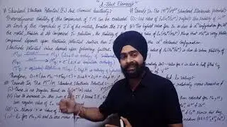 4. d-block elements | standard electrode potentia trends of M2+/M and M3+/M2+